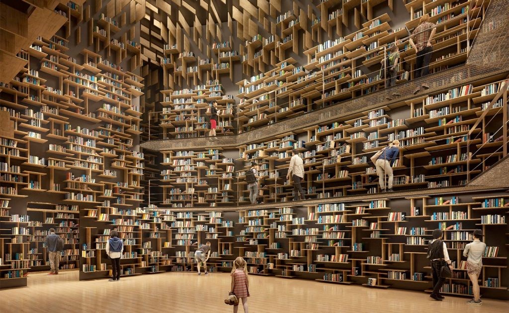 biblioteca flotante tokio